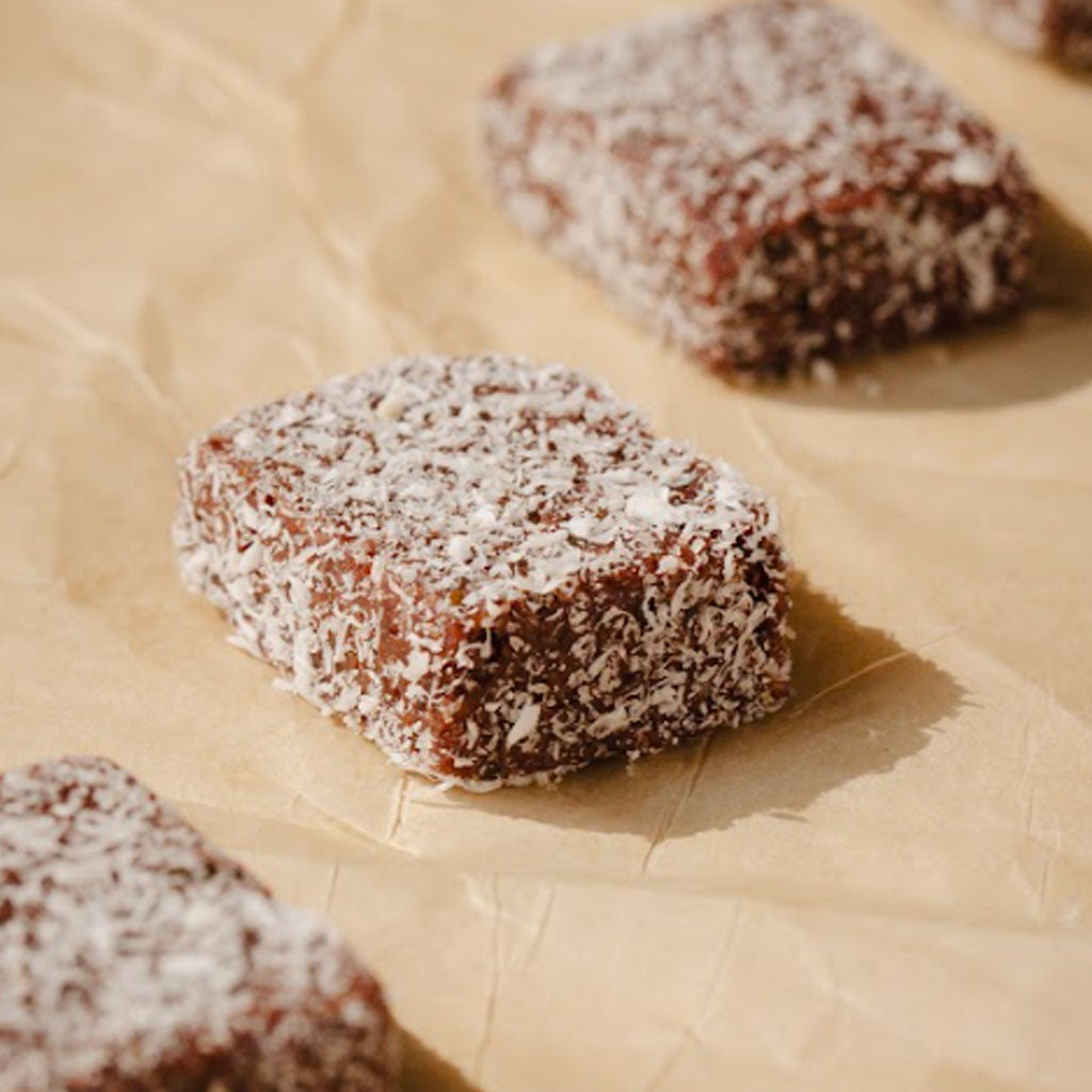Cacao and coconut energy bites