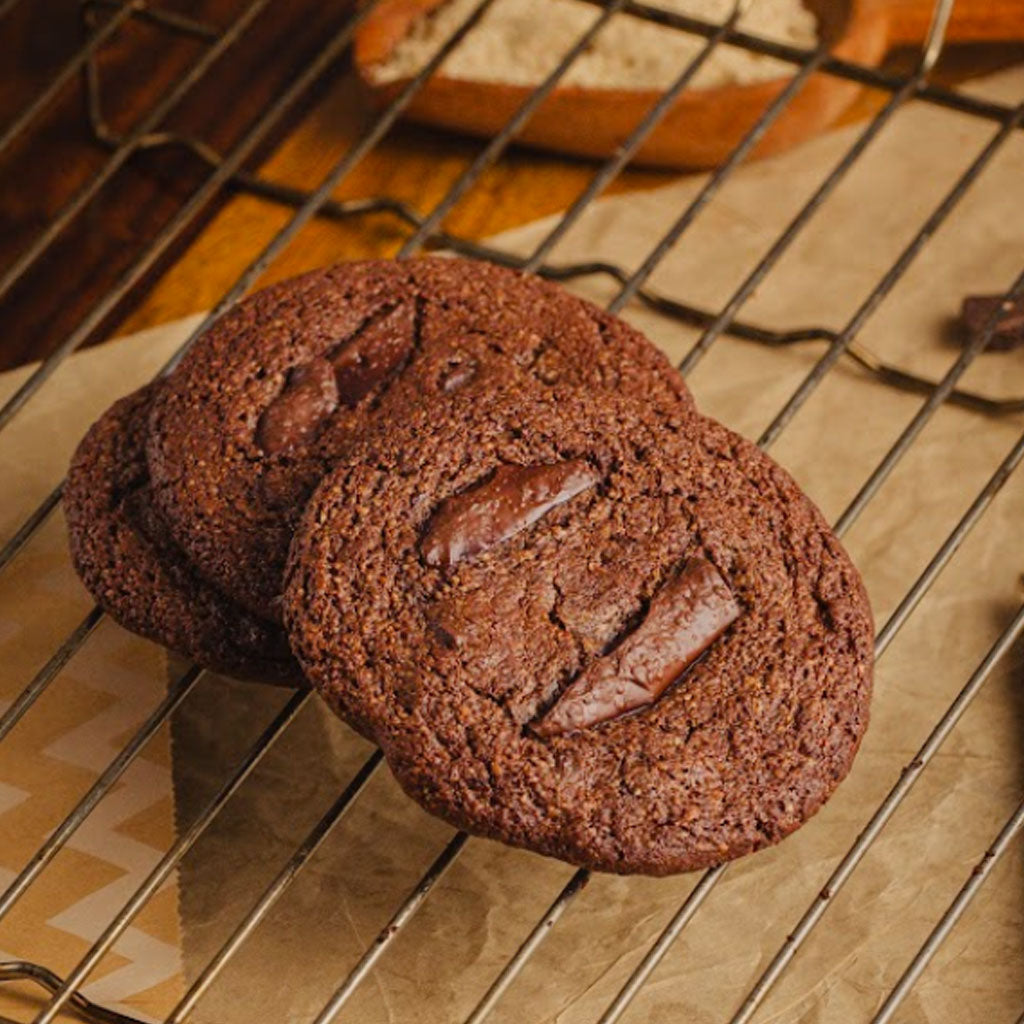 Double chocolate chunk cookies