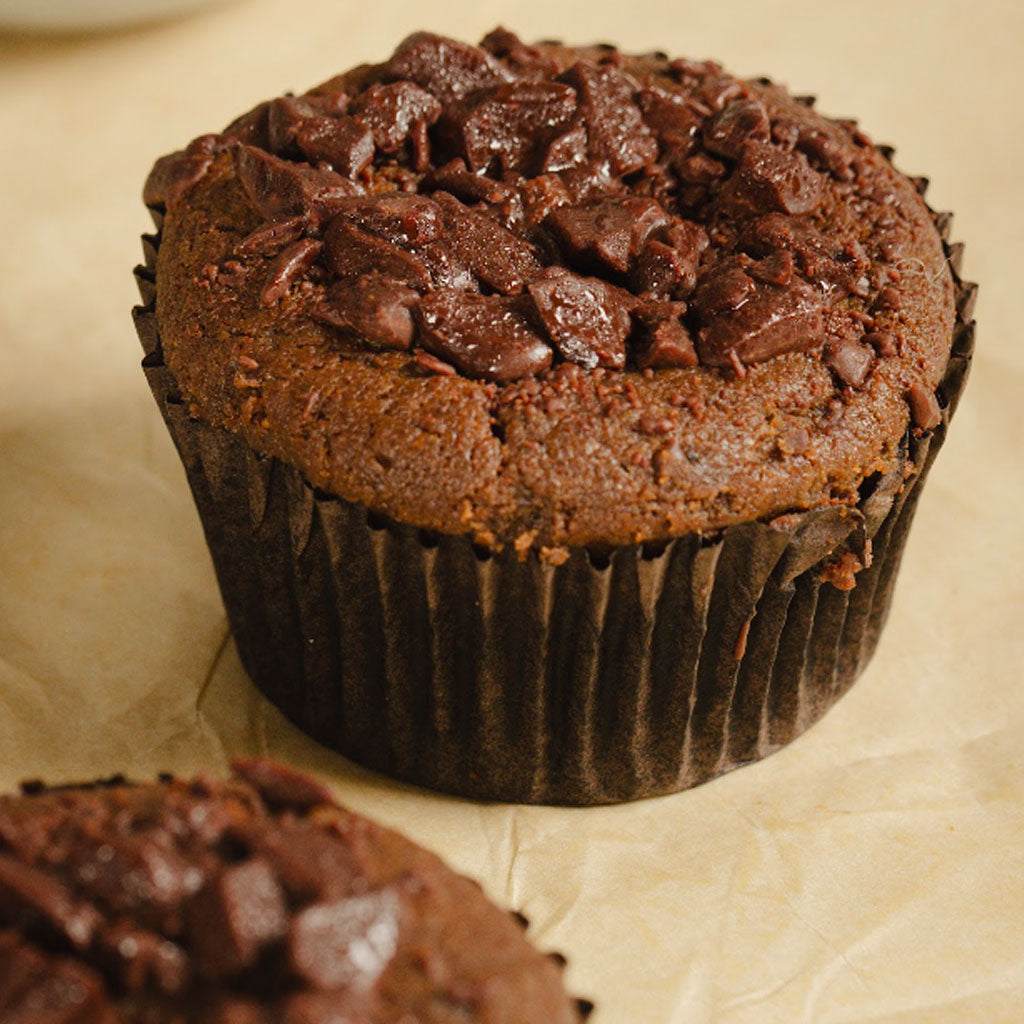Vegan chocolate cake with frosting